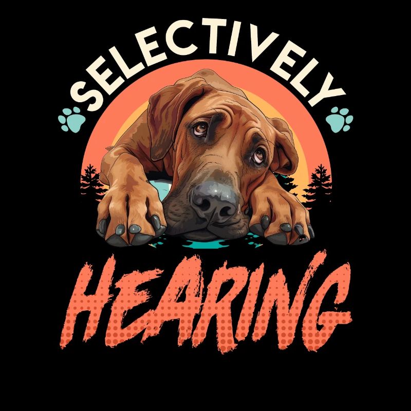 Rhodesian Ridgeback Drôle ÉCOUTE SÉLECTIVE