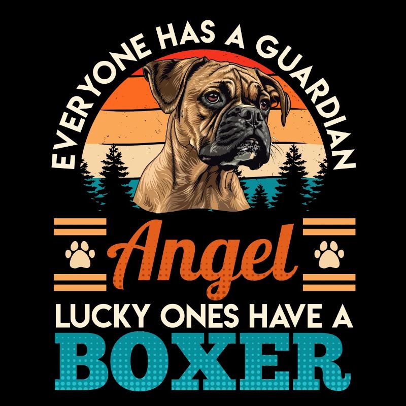Deutscher Boxer GLÜCKSPILZE HABEN EINEN BOXER