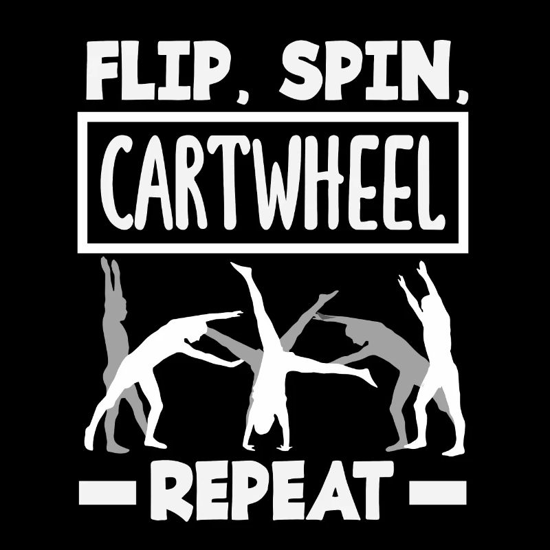 Gymnastique cool de la roue de charrette