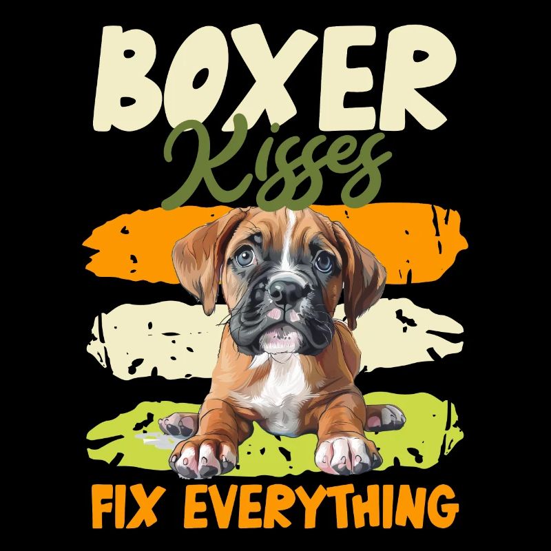 BOXER KISSES FIX EVERYTHING German Boxer