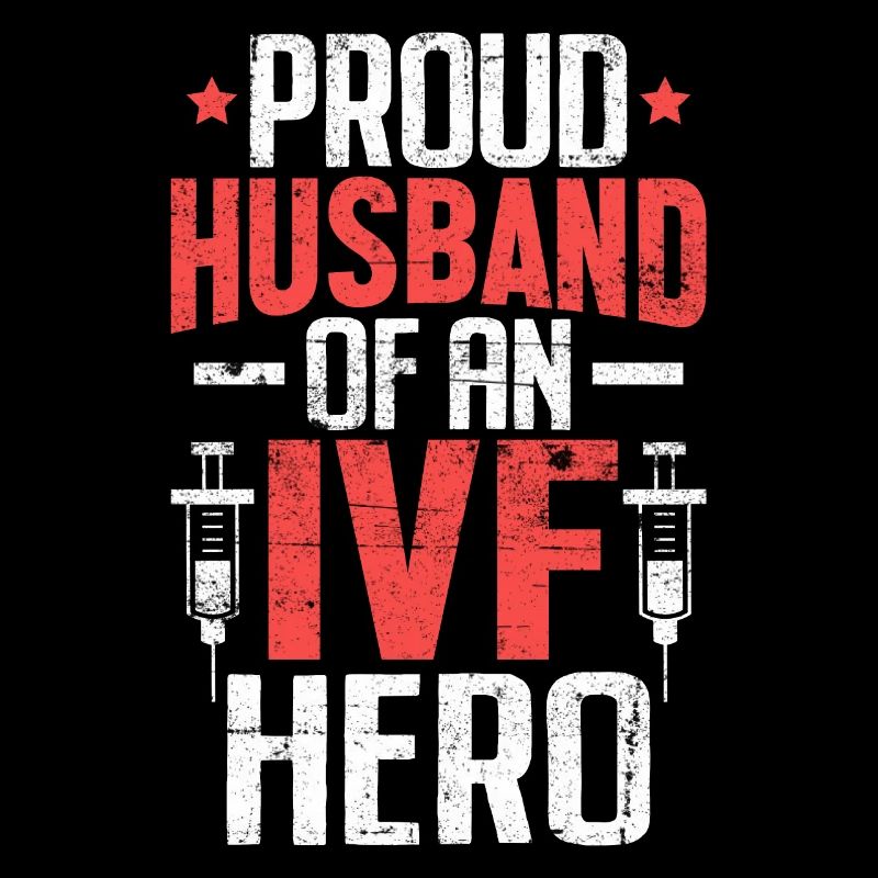 IVF Husband Vitro Fertilization IVF 1 in 8 Orange