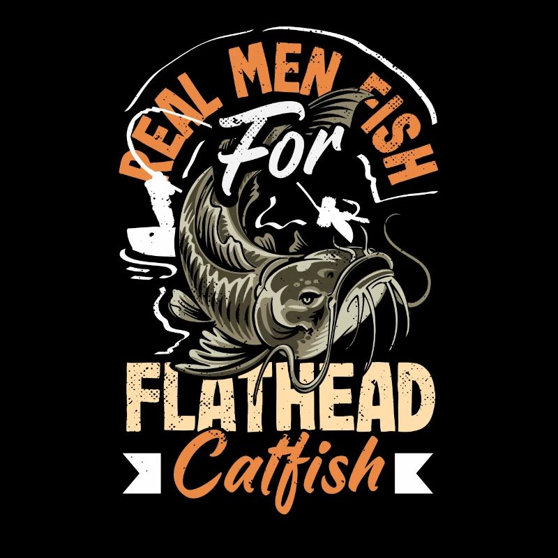 Funny catfish lover flathead fish