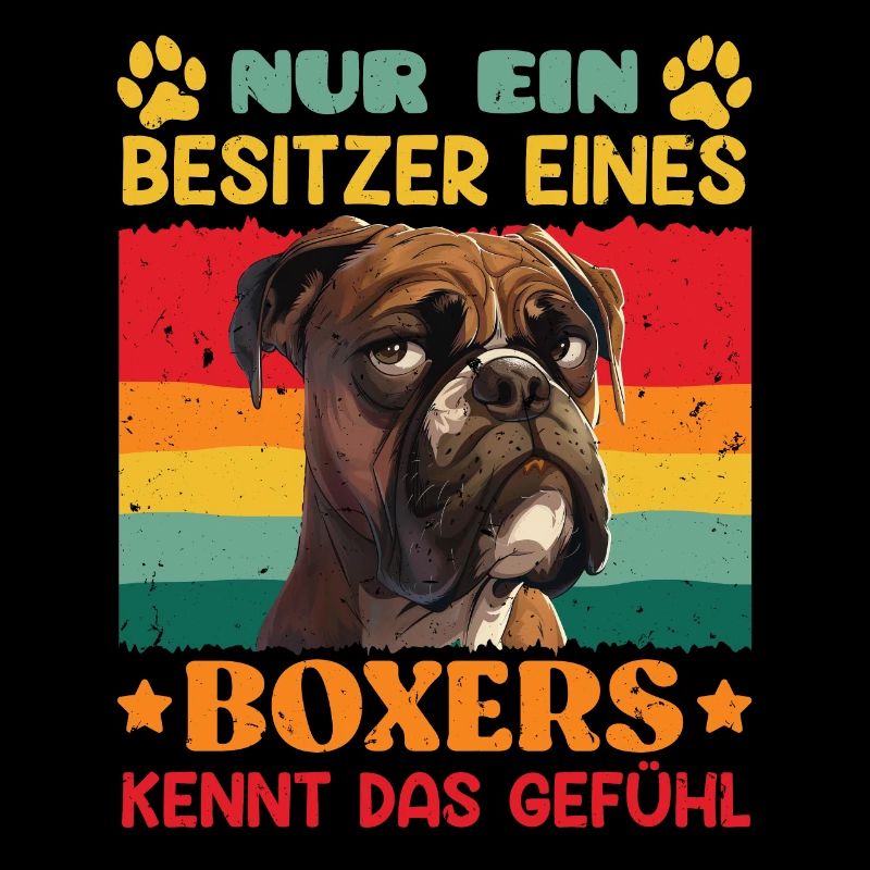 Deutscher Boxer NUR EIN BESITZER EINES BOXERS