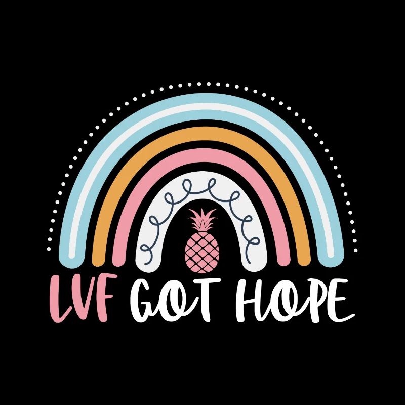 FIV Got Hope Drôle FIV Boho Arc-en-ciel Infertilité