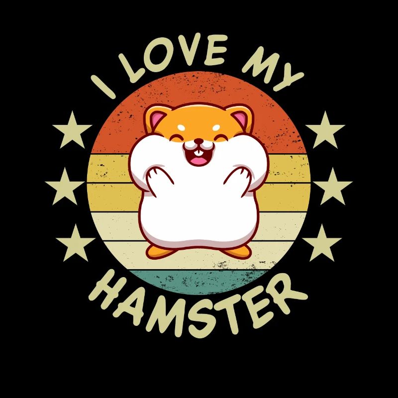 J’aime mon hamster | Drôle de dicton de hamster |