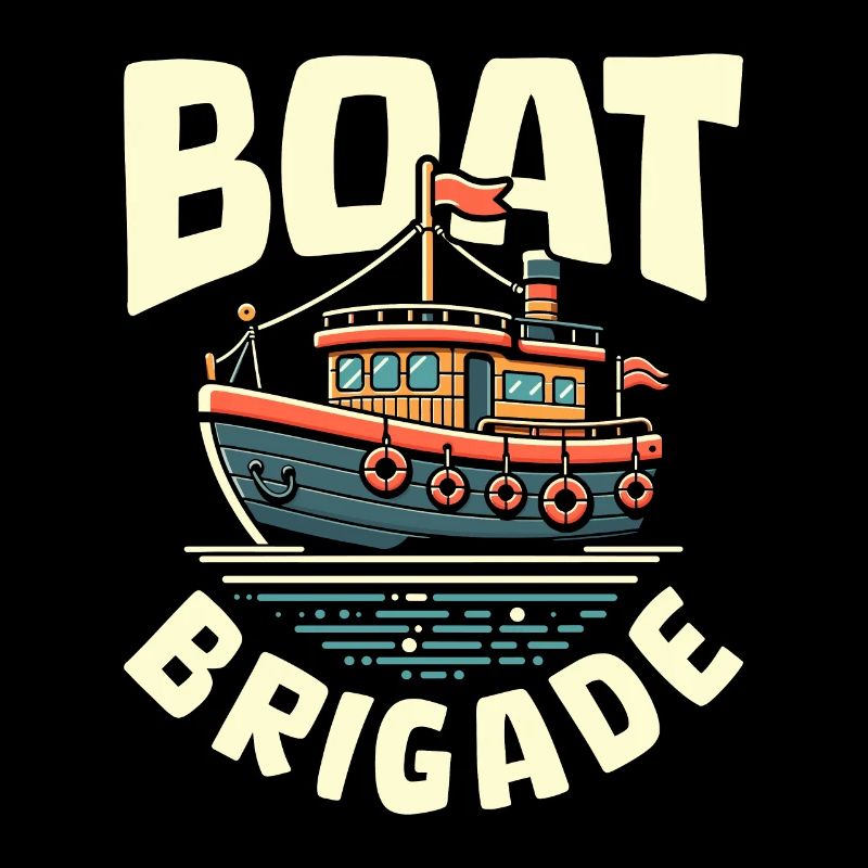 Equipe de skipper de navigation intérieure
