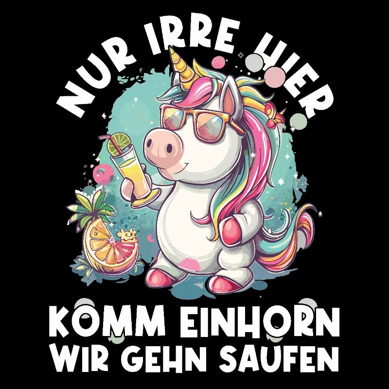 Refreshing Cocktail Unicorn Saying