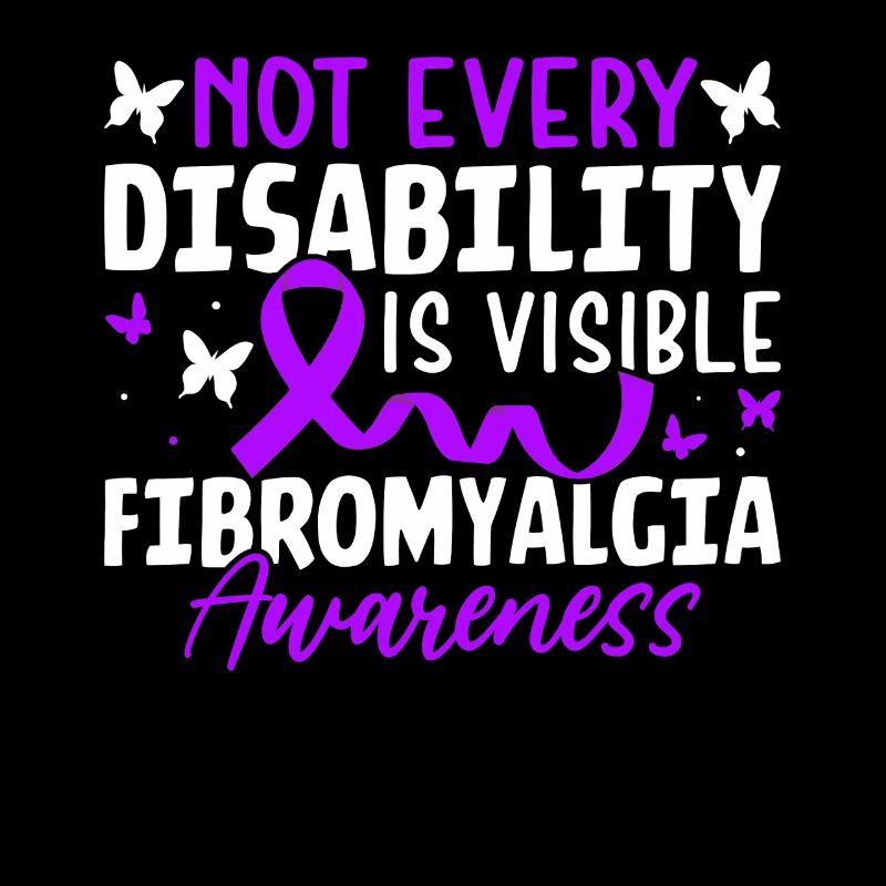 Not Every Disability Is Visible Purple Ribbon