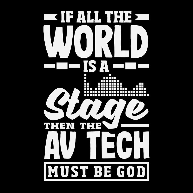 Lustiger Audiovisueller Techniker AV Tec