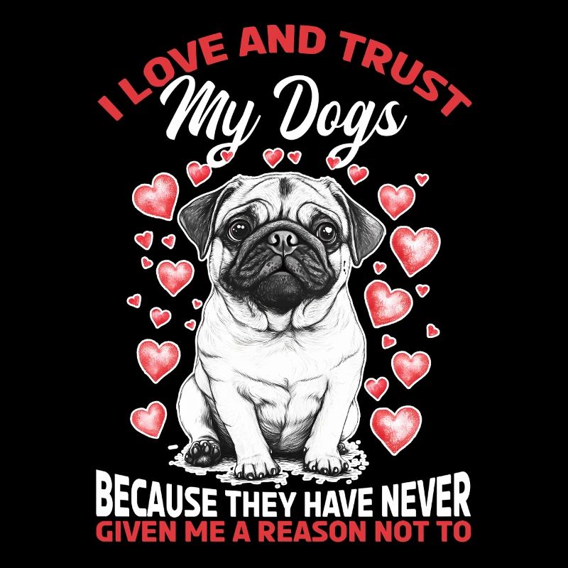 Mignon propriétaire de chien carlin
