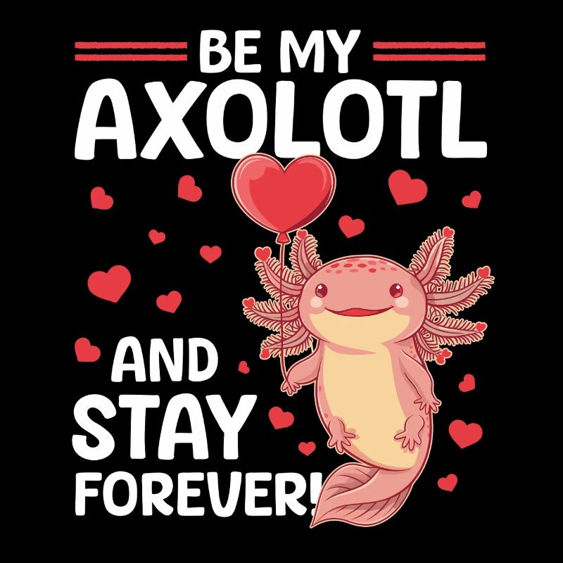 Mignon Axolotl Saint-Valentin