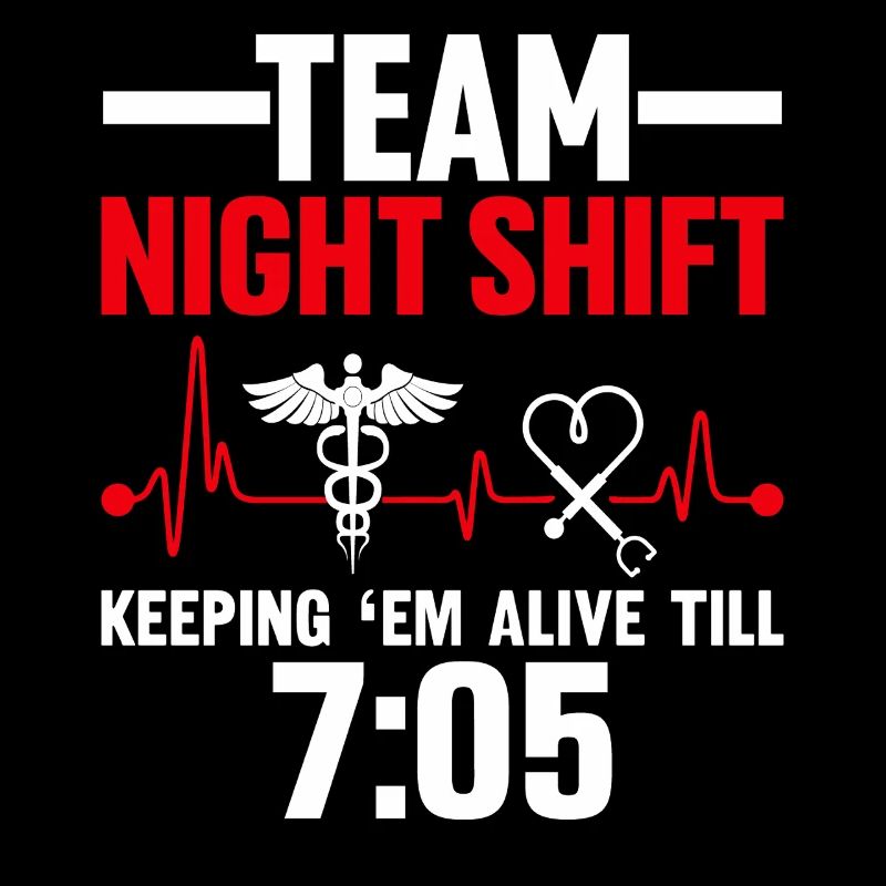 Équipe Night Shift Drôle Infirmière Technique de Dialyse