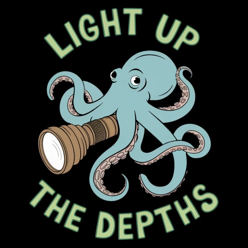 Light Up the Depths Octopus Design