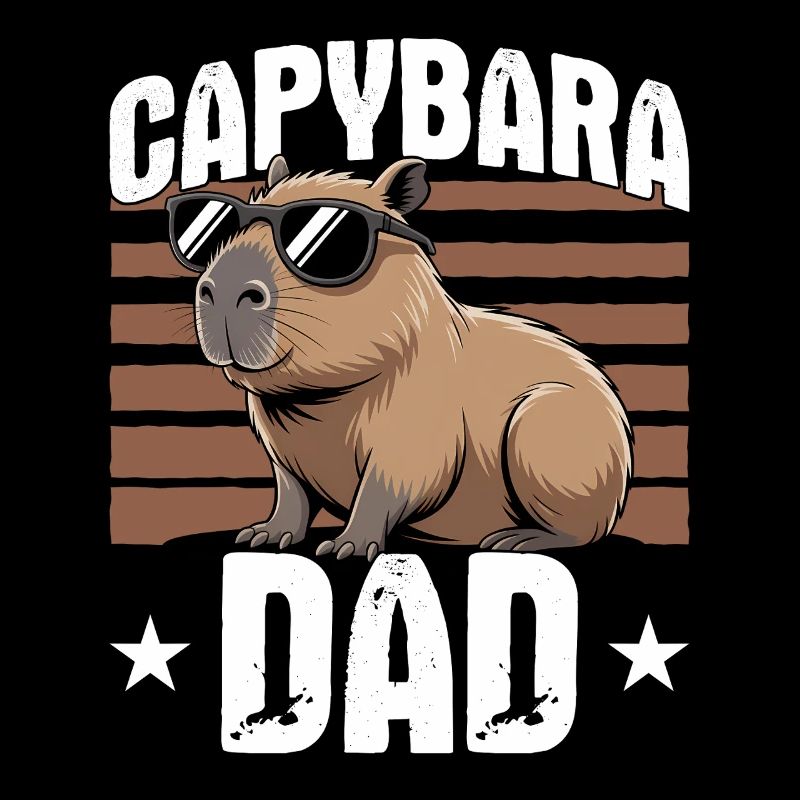 Drôle de papa capybara