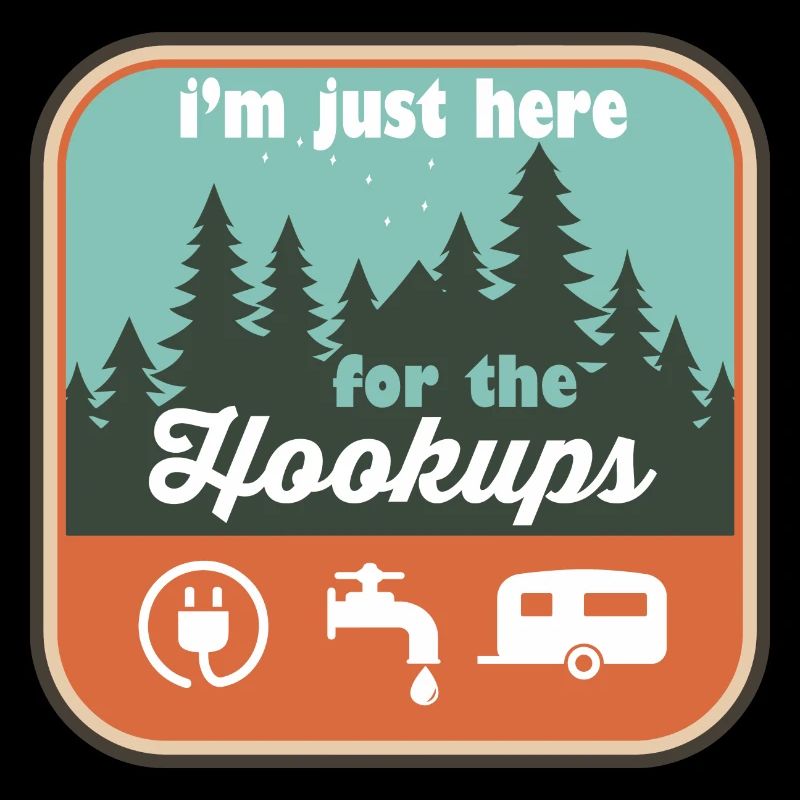 I'm Just Here For the Hookups RV Camping