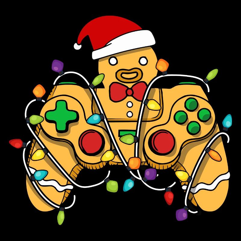Christmas Gaming Controller Gingerbread