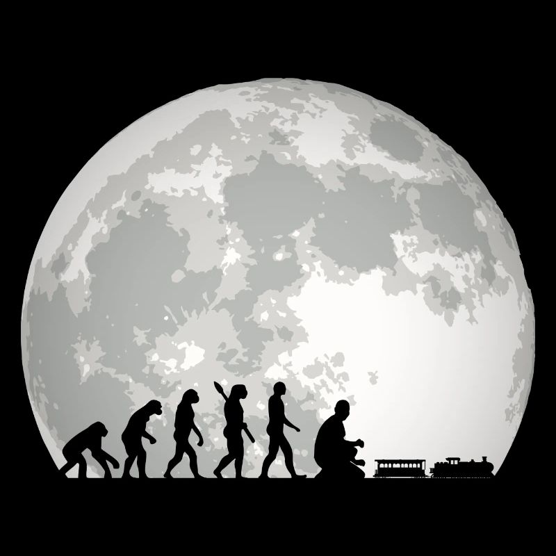 Evolution of Human Train Model Railway