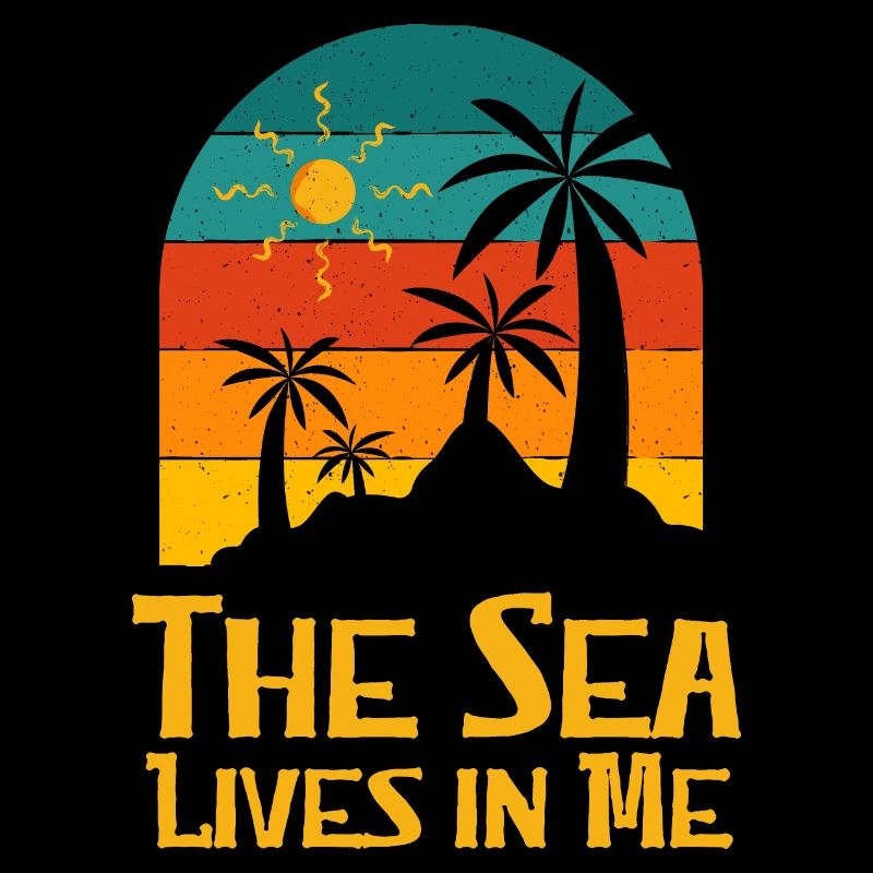 La mer vit en moi Plage Citation de motivation Océan