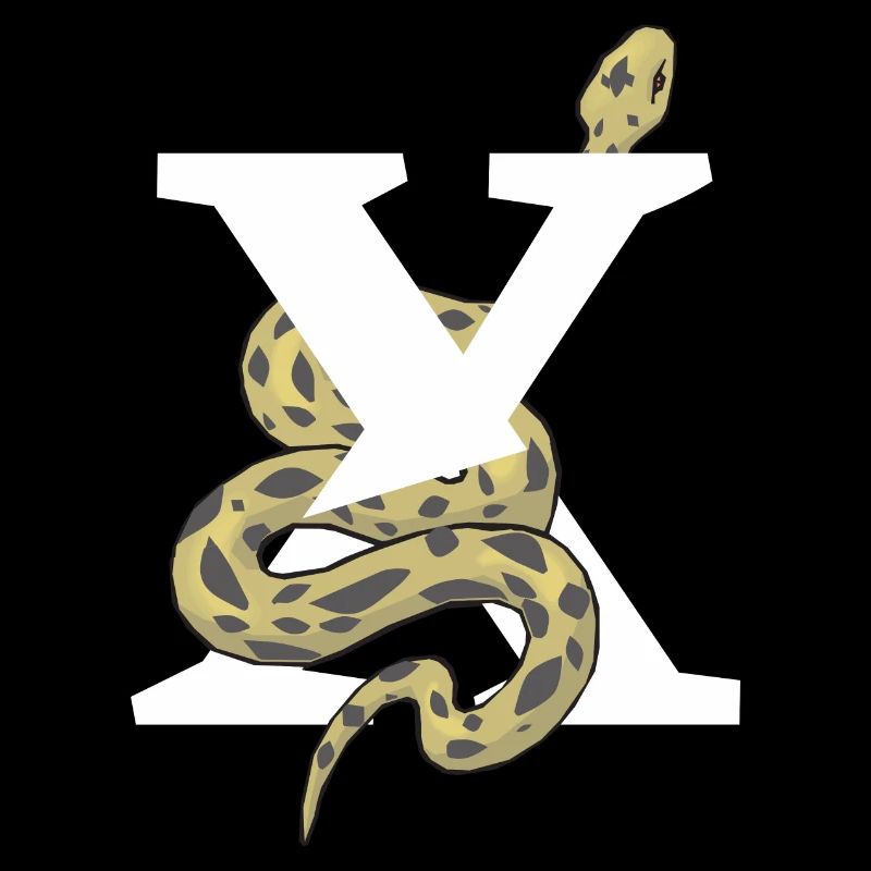 Lettre x serpent