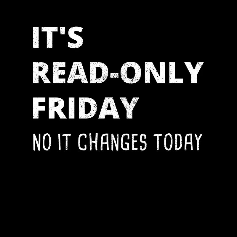 Read-only Friday IT-Administrator admin cadeau