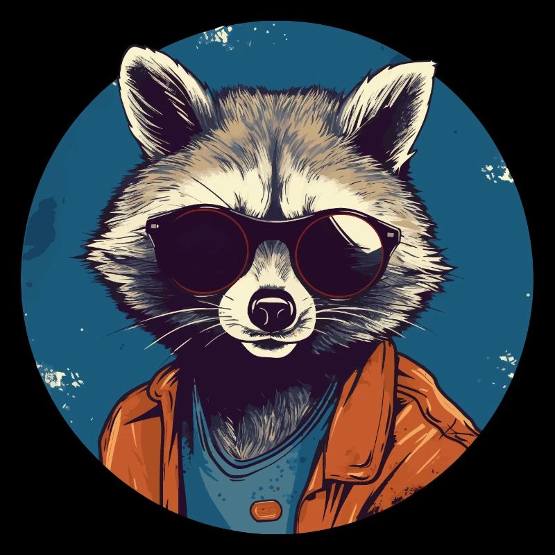 raccoon sunglasses dandruff ringtail