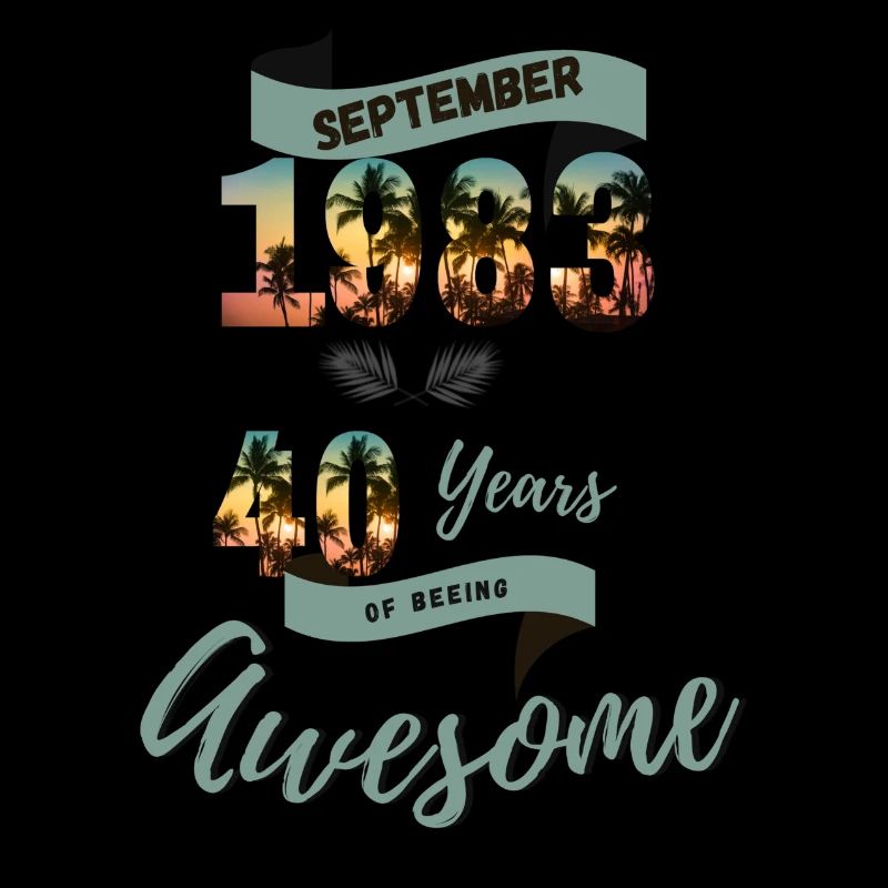 40 Geburtstag 1983 September Tropical Beach