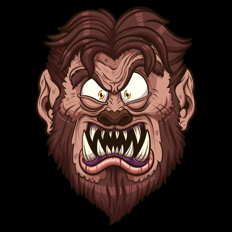 Visage de loup-garou