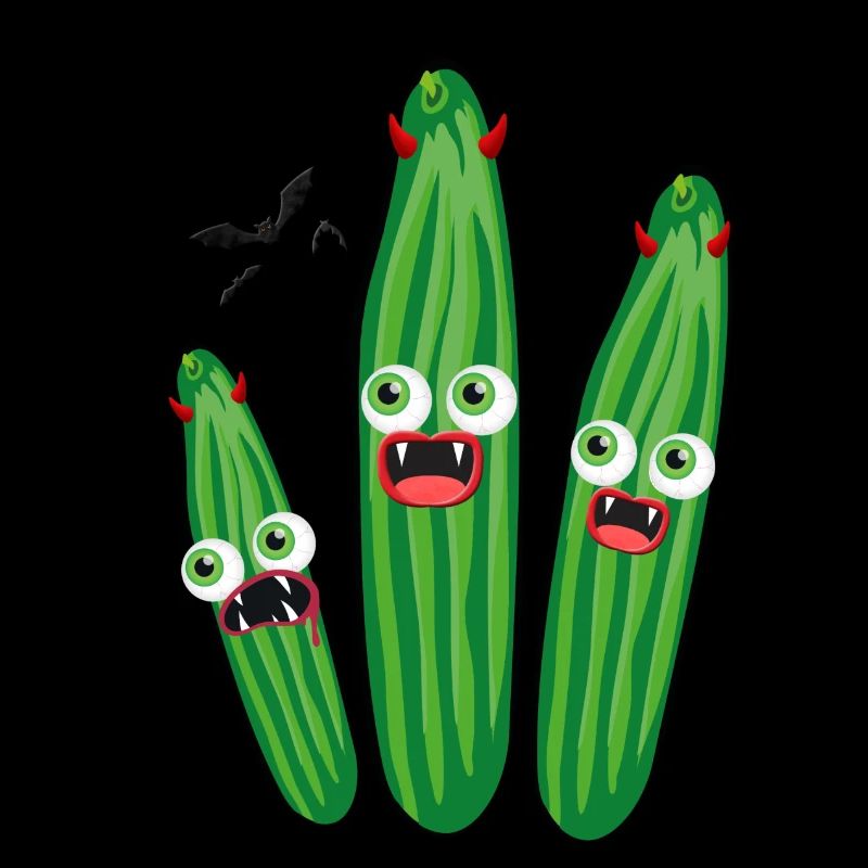 Cucumbers, Vampires, Devil, Halloween,Monsters