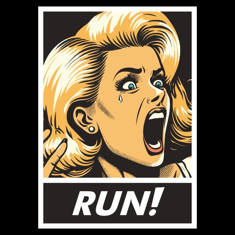 fille de course rétro