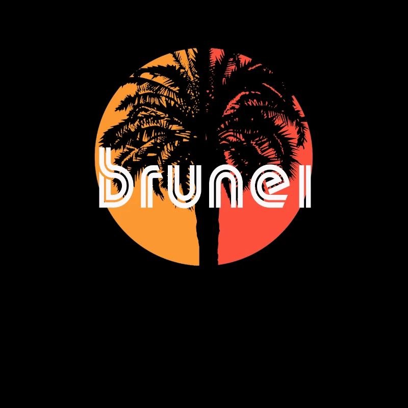 Brunei Artistic Vacation Souvenir Palm Tree
