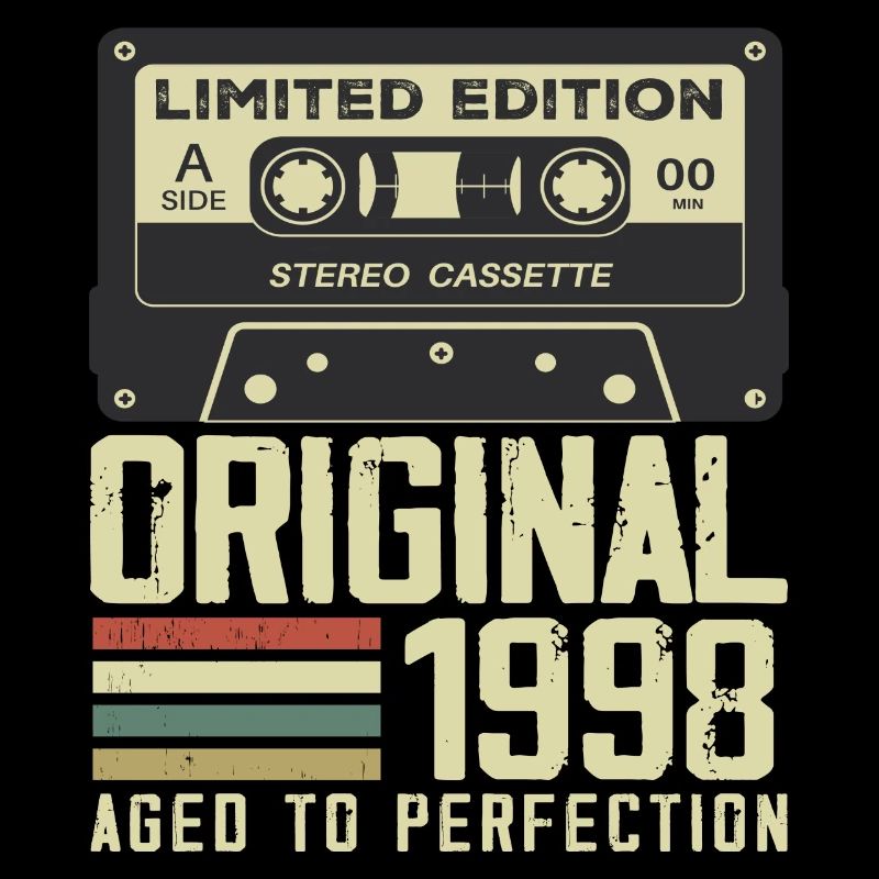 26th Retro Style Anniversary Gift 1998