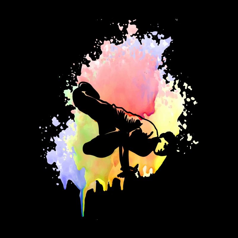 Farbkleks splash de couleur Holi breakdance