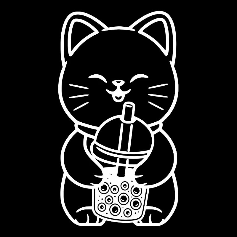 Bubble Tea Katze Mignon Boba Cat