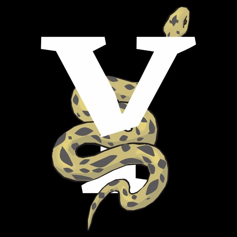 Letter and snake