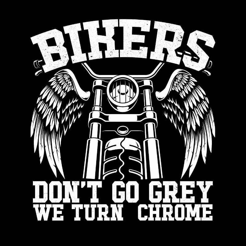 Biker Werden Nicht Grau Chrom