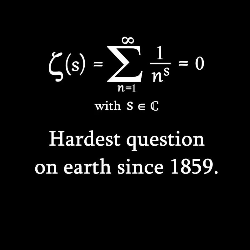 Riemann Zeta function math mathematician nerd