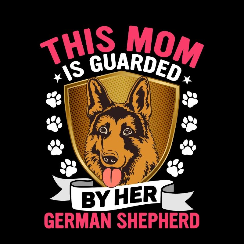 Diese Mutter wird von ihrem Deutschen Schäferhund bewacht