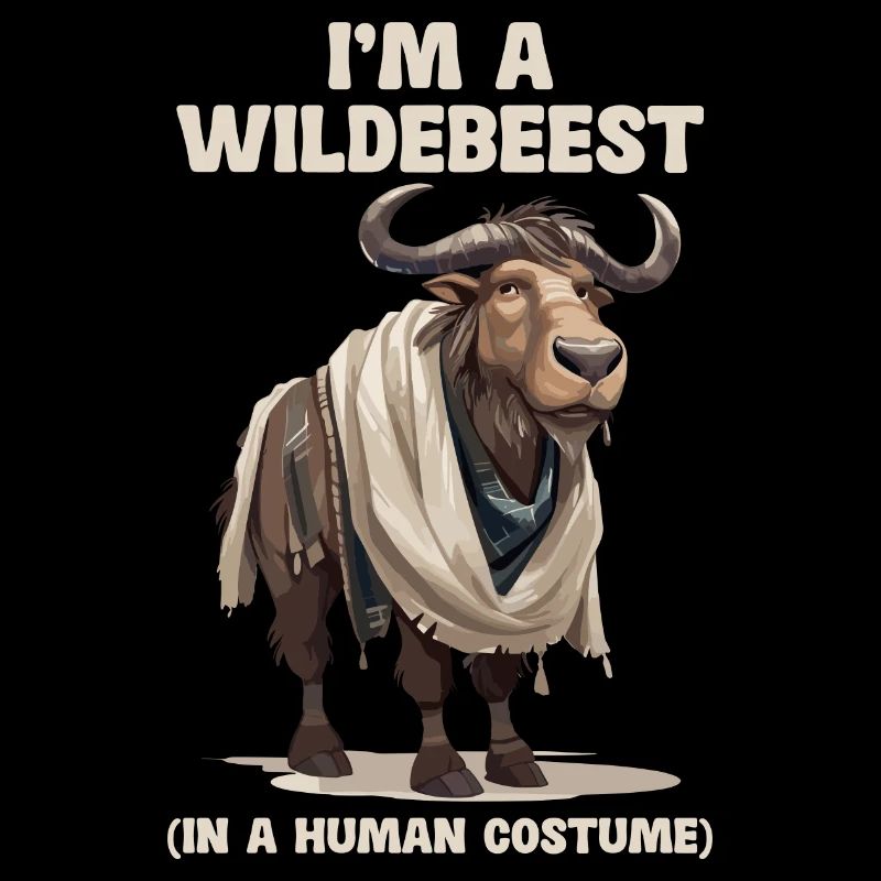 Ich Bin Ein Gnu Witziges Halloween Kostüm Gnu