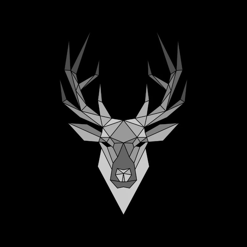 Origami polygone de cerf