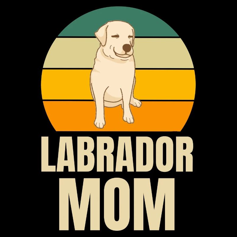 Retro Chiens Labrador Mama