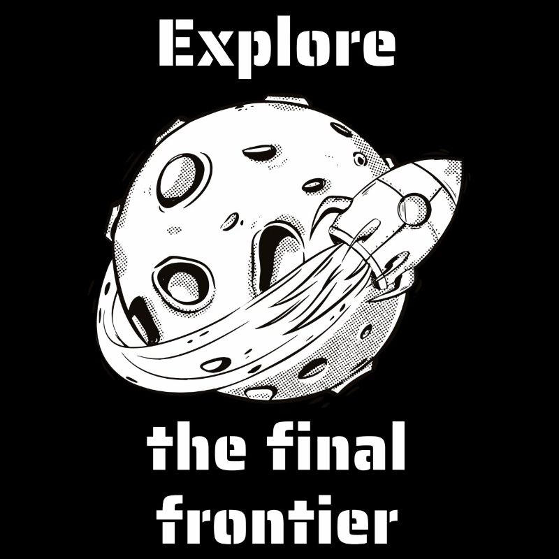 Explore The Final Frontier Retro Outer Space