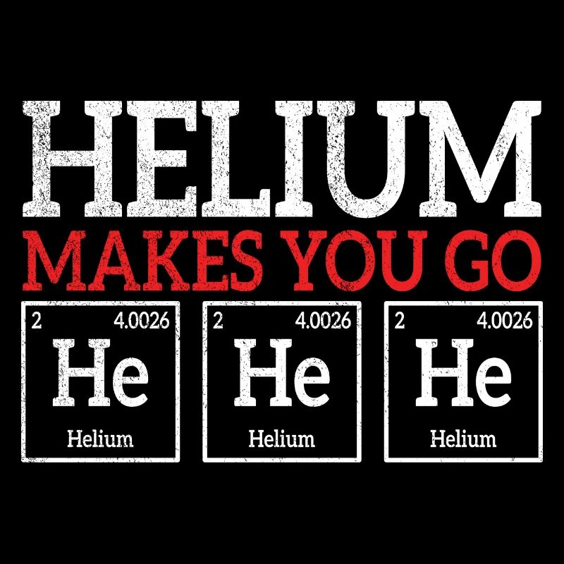 L’hélium vous fait il il la chimie élément de blague
