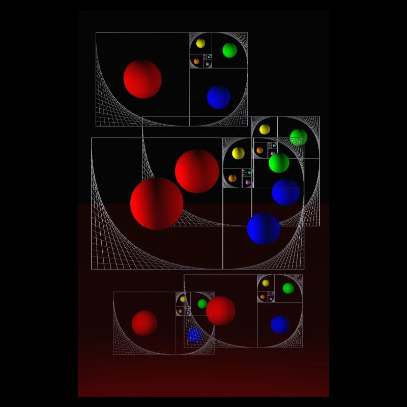 Fibonacci on black