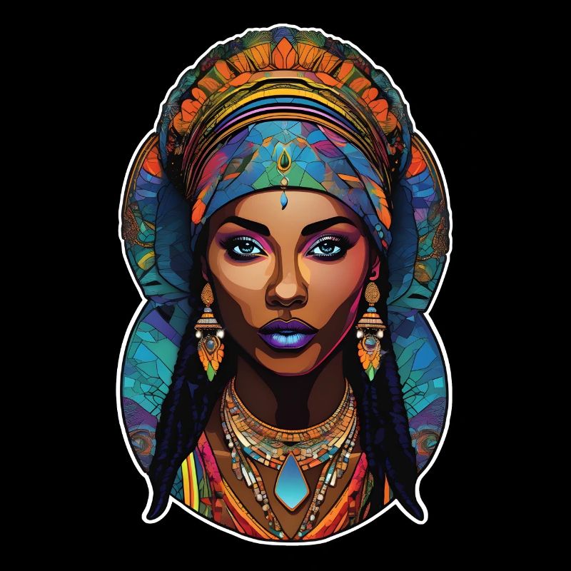 femme afro - beauté