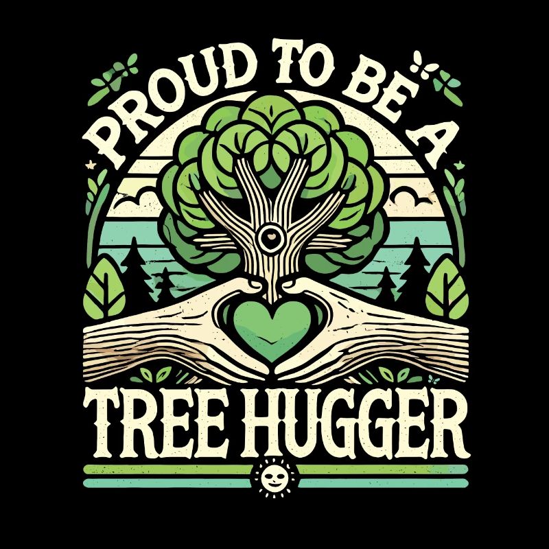 Stolz, ein Baumumarmer zu sein