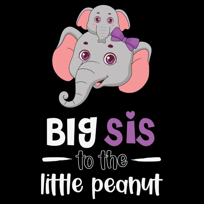 Süße Elefanten große Schwester mit Spruch
