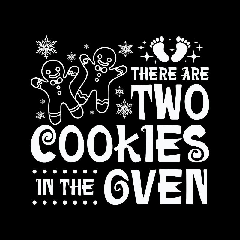 Jumeaux de Noël, il y a deux biscuits dans le four