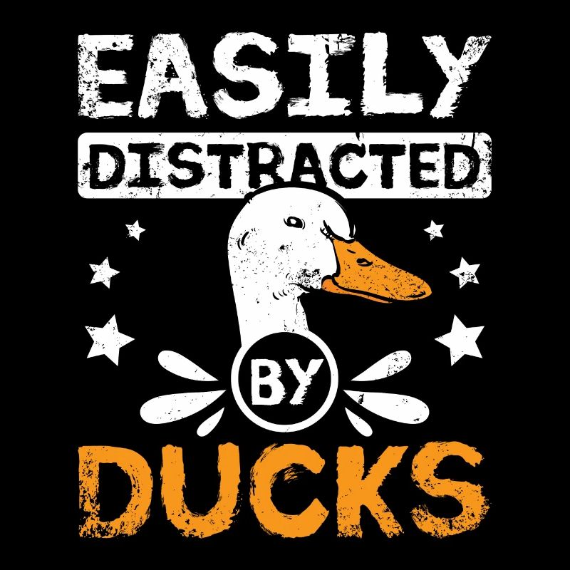 Pet pekin duck easily distracted by ducks