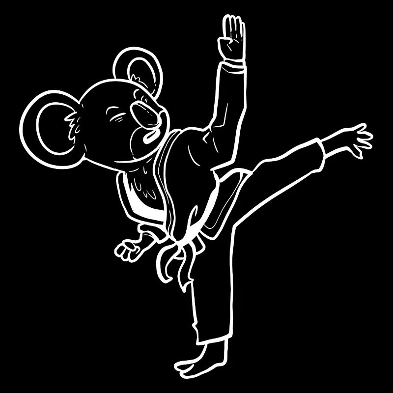 Koala Bear Karate Karate Instructor Geschenk
