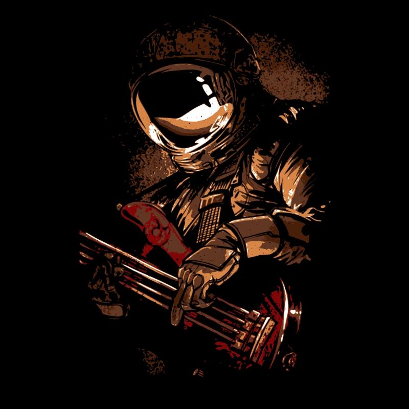 Astronaut mit Gitarre